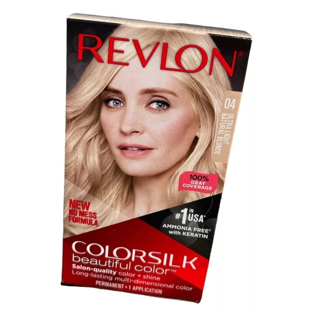 Revlon Colorsilk Permanent Hair Dye 04 Ultra Light Natural Blonde Color New